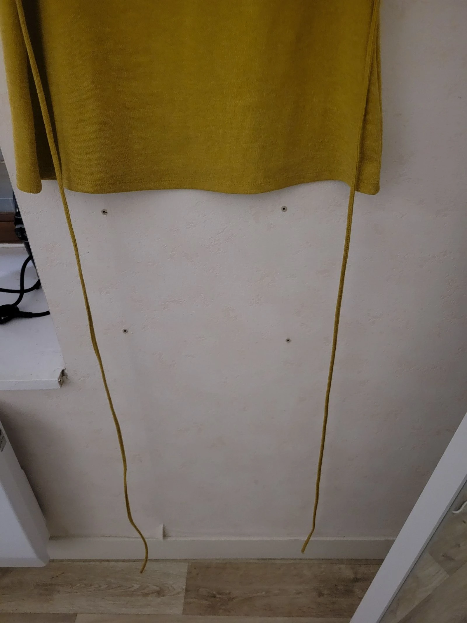 Blusa de malha fina para amarrar amarelo mostarda zara t L – photo 4